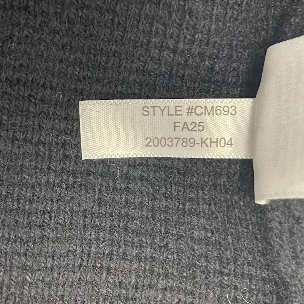 J. Crew Full-Zip Flight Crew Sweater in Black - XL - NWT